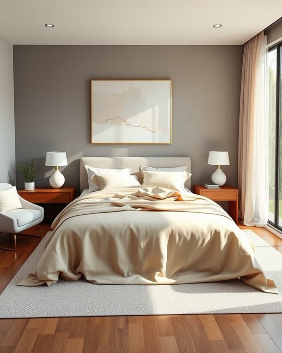 calming colors minimalistic decor