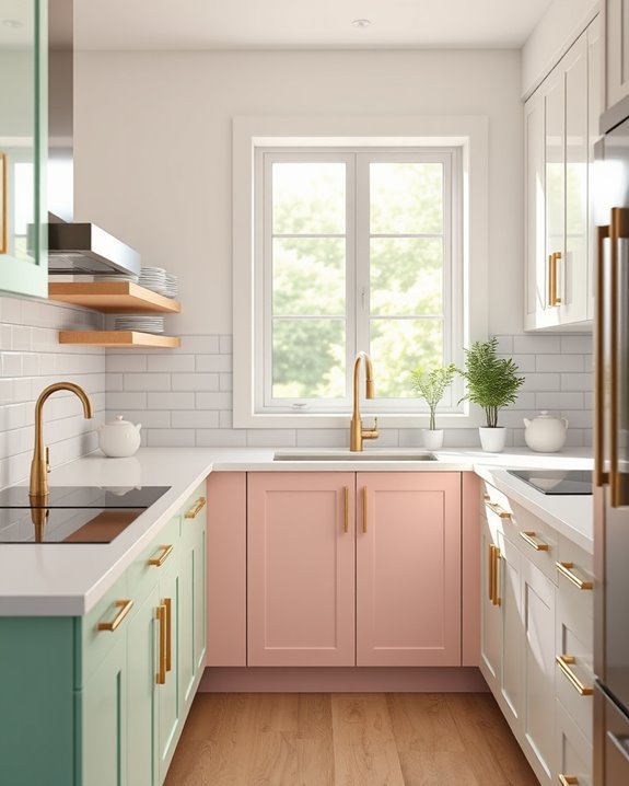 calming soft pastel kitchen