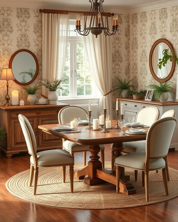 candle lit dining ambiance