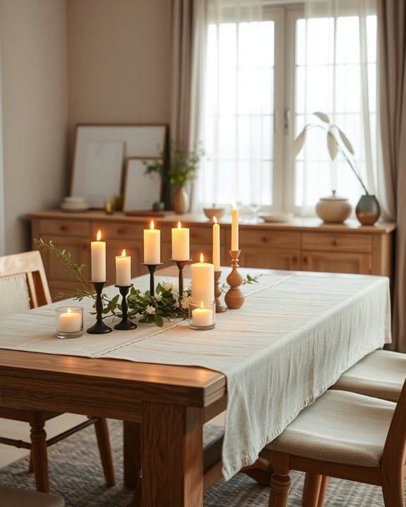 candlelit dining ambiance enhancement