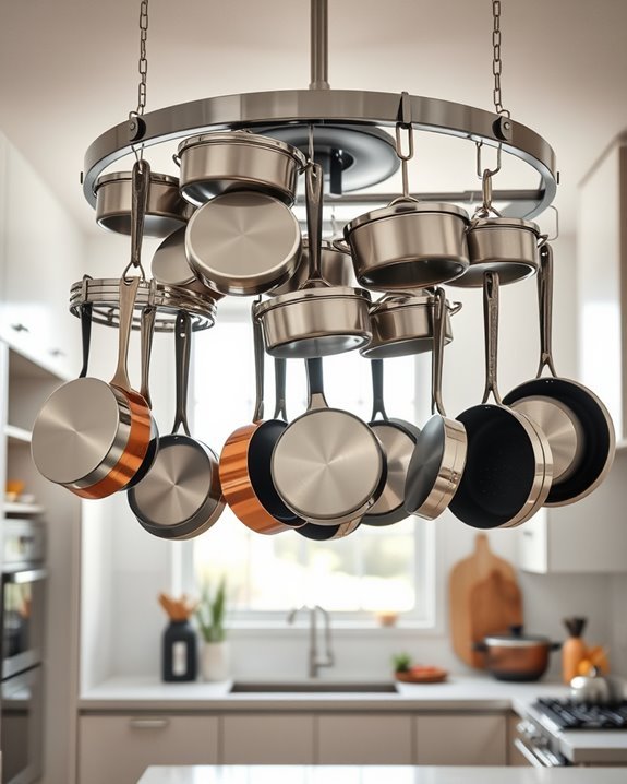 ceiling racks for cookware