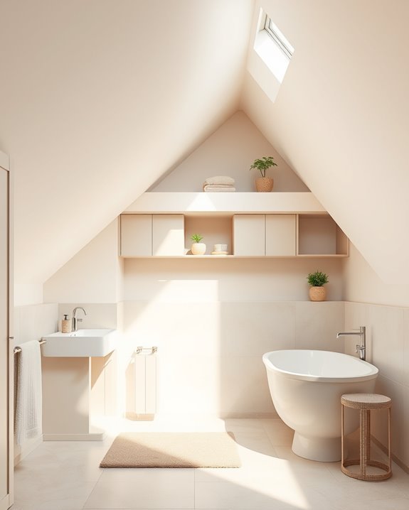 ceiling storage solutions for bathrooms