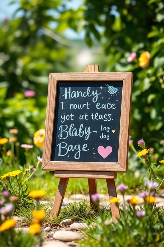 chalkboard art for memories