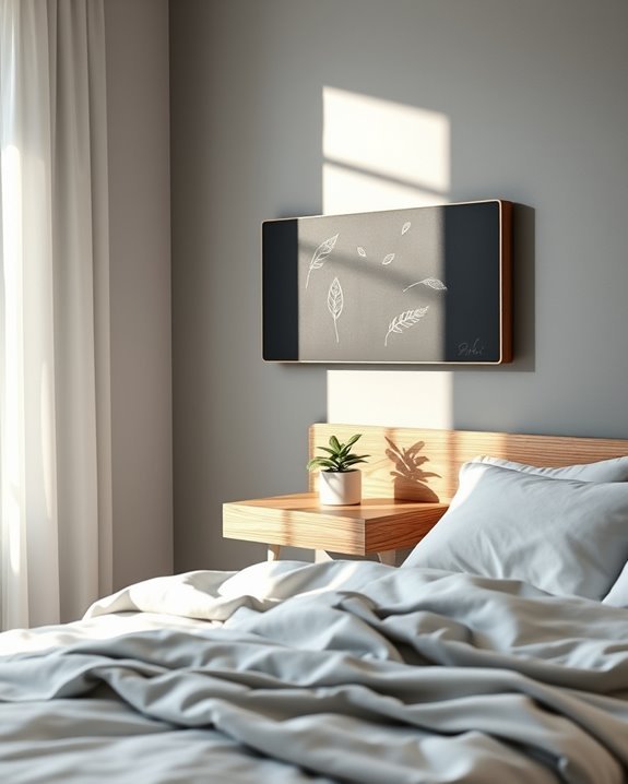 chalkboard floating nightstands creativity