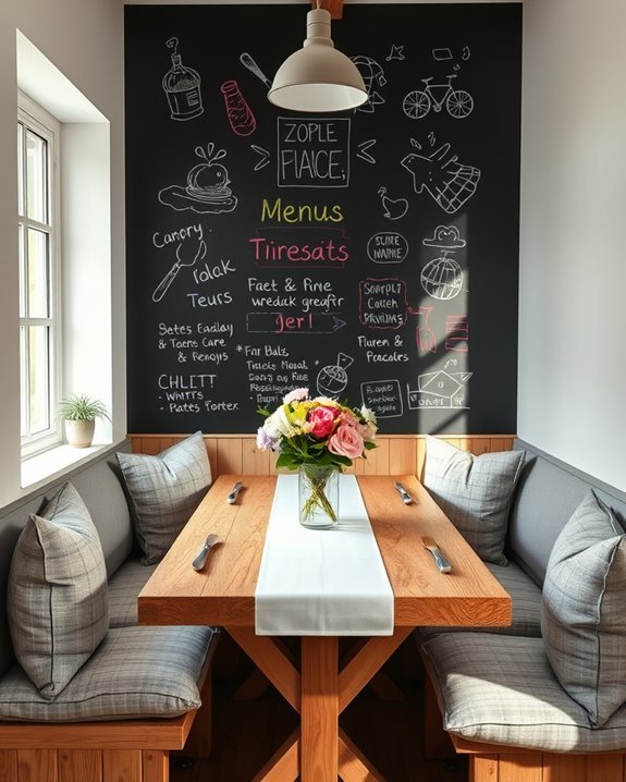 chalkboard wall for creativity