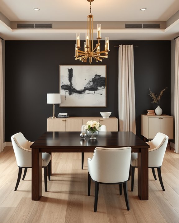 charcoal and cream elegance