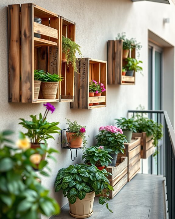 charming eco friendly balcony storage