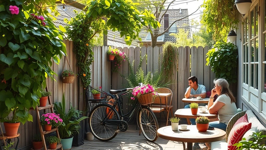 charming outdoor coffee shop gardens