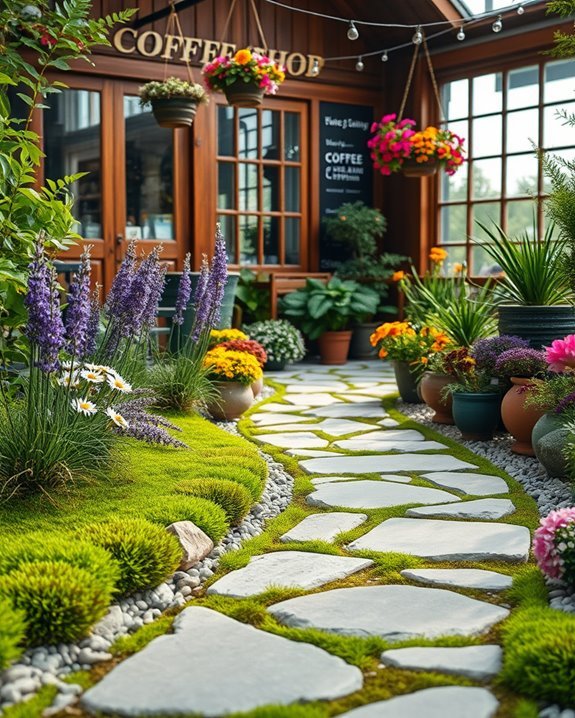 charming stone garden pathways