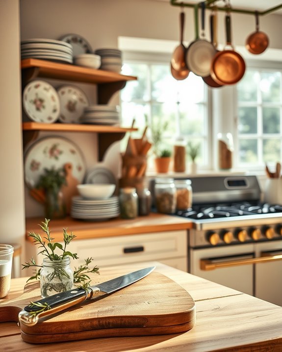 charming vintage kitchen displays