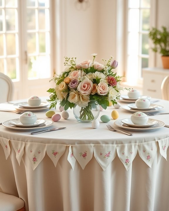 cheerful fabric banners decor