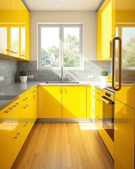 cheerful yellow sophisticated gray