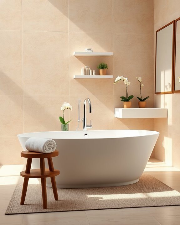 chic bathroom accessory transformation
