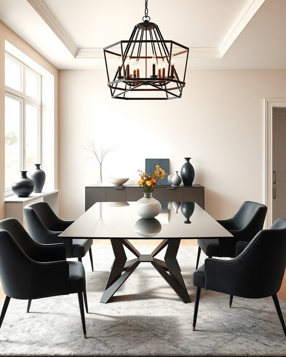 chic black chandelier elegance
