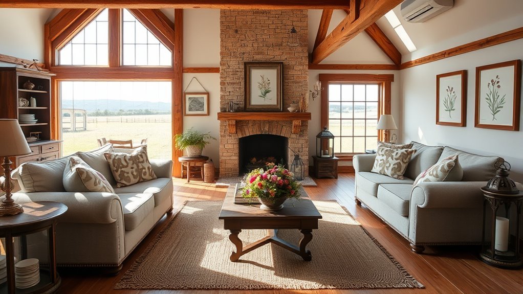 chic farmhouse living room designs