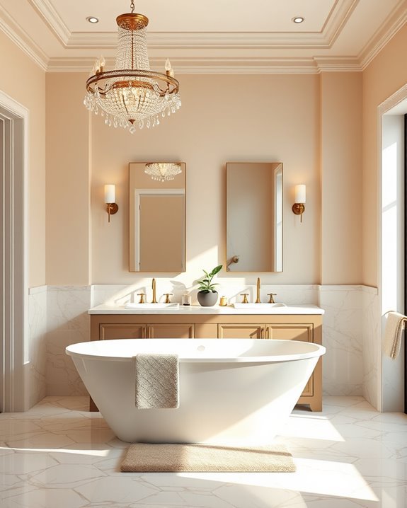 chic lighting enhances ambiance
