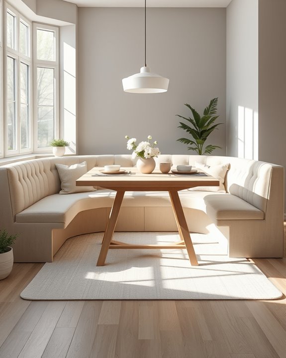 chic neutral dining retreat