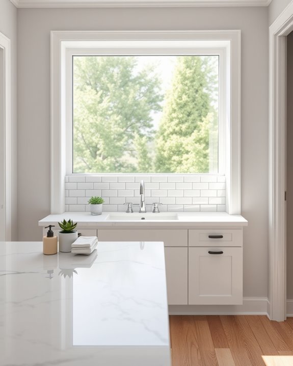 chic subway tile backsplash