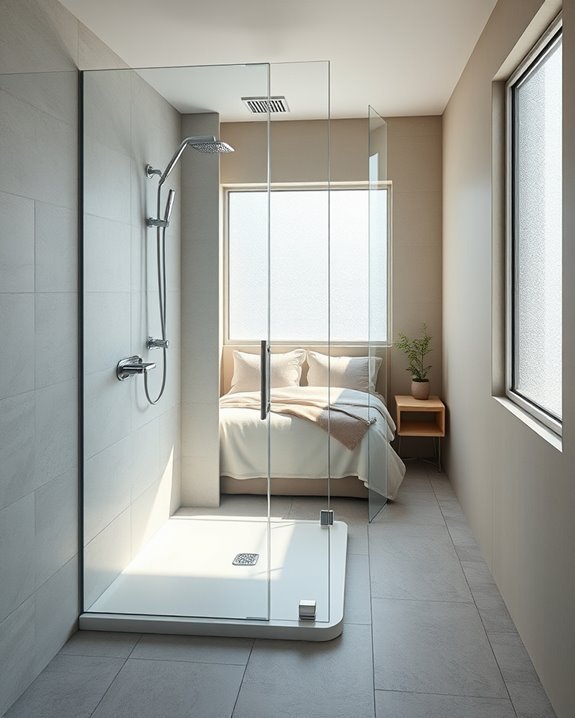 clear glass shower elegance