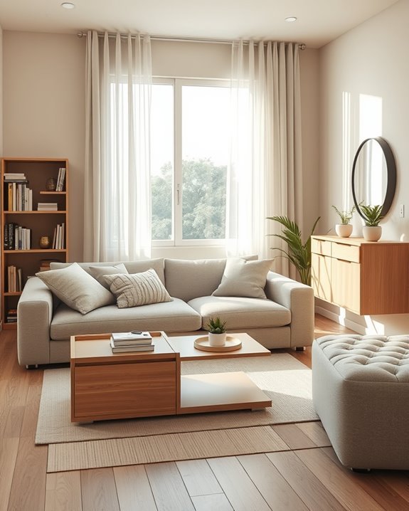 clever storage maximizes space
