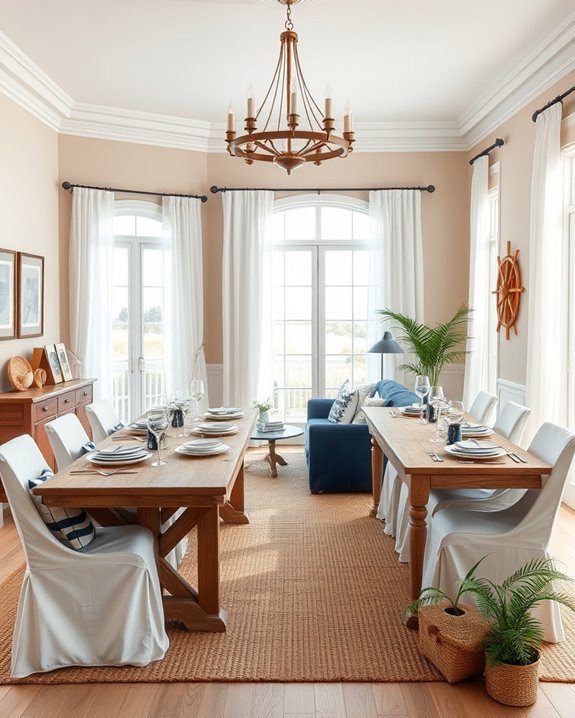 coastal charm dining room