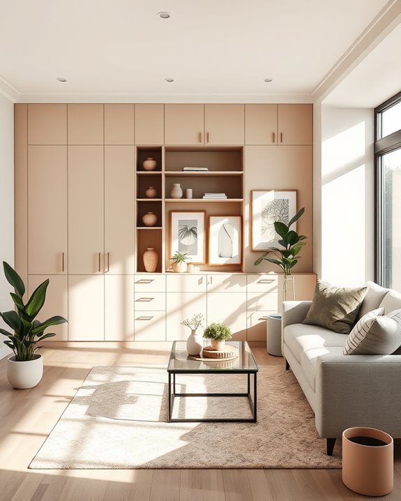 color coordinated living room decor