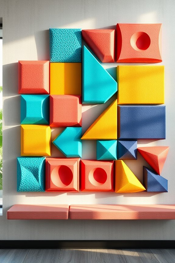 colorful acoustic foam designs