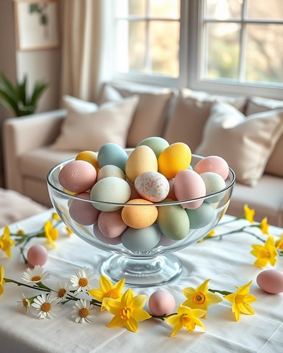colorful egg centerpiece ideas