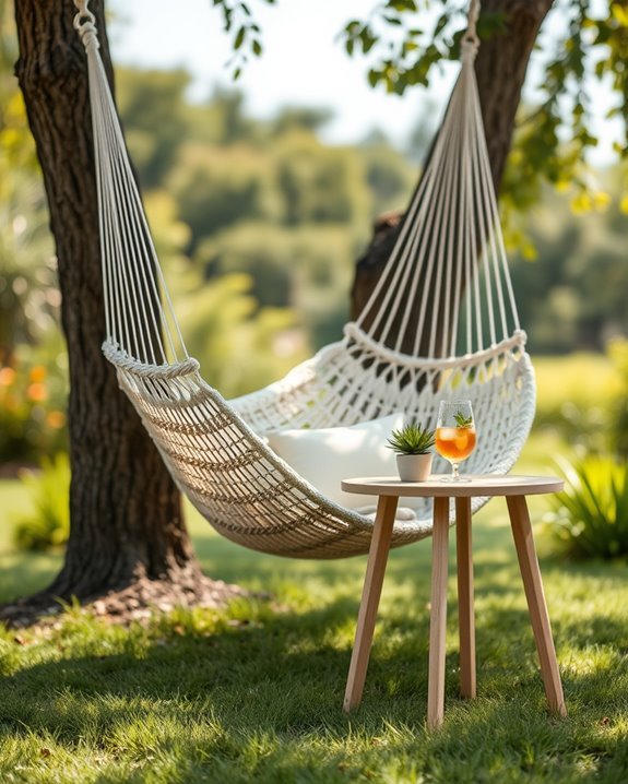comfortable hammock chair setup
