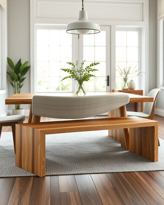 comfortable stylish dining benches