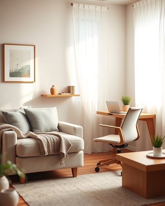compact functional workspace design