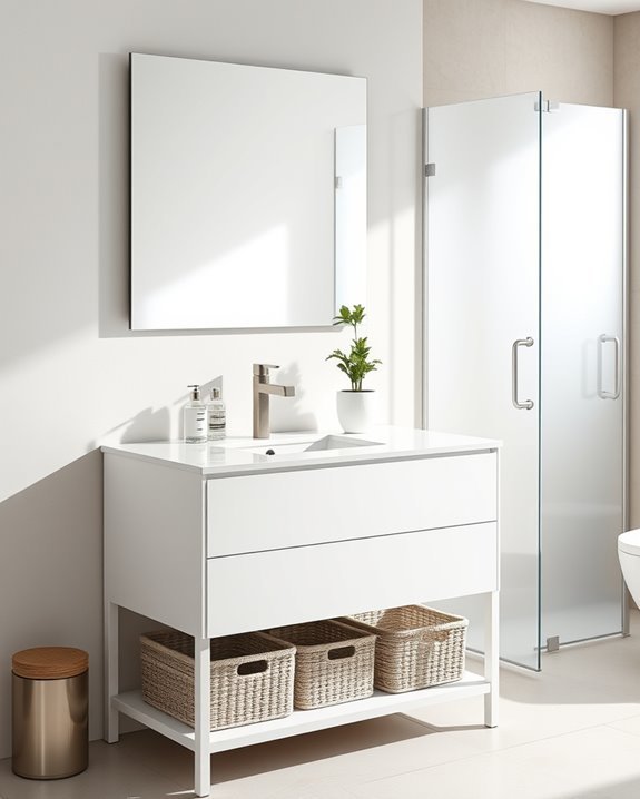 compact vanity for organization