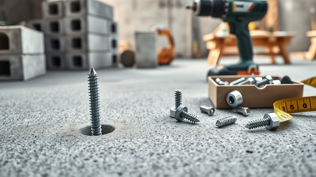 concrete screw options explained