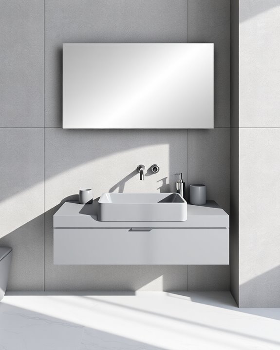 contemporary grey basin designs
