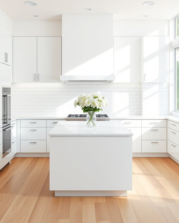 contemporary white tile elegance