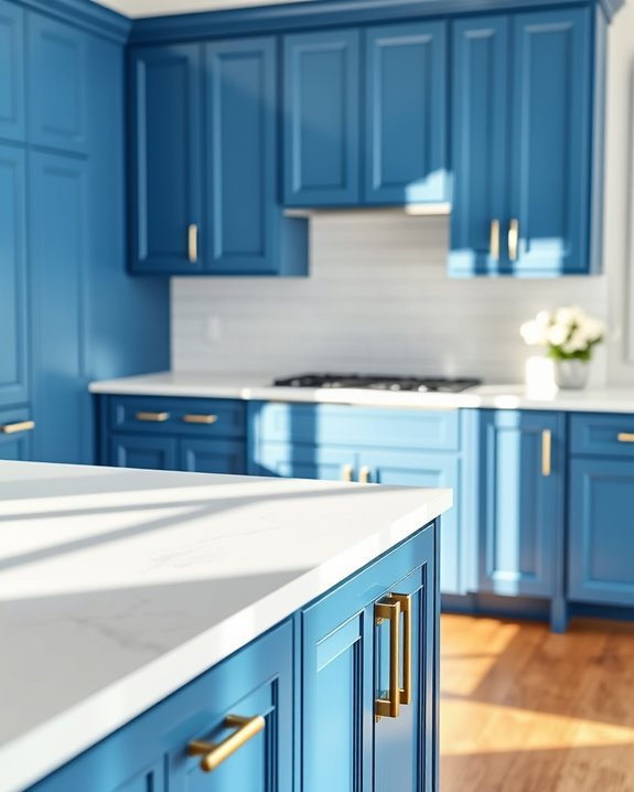 contrasting white kitchen aesthetics