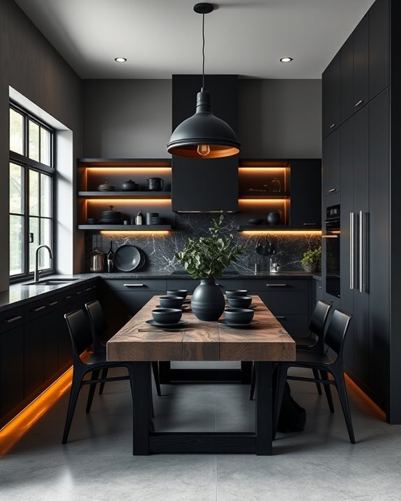 cozy ambient kitchen lighting