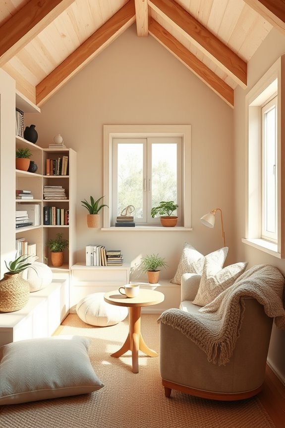 cozy attic nook design