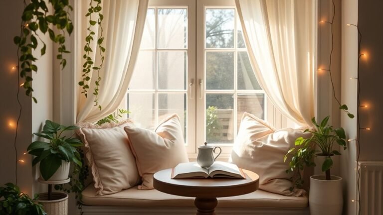 cozy bay window decor