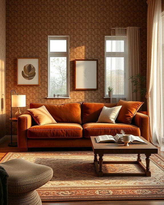 cozy brown wallpaper retreat