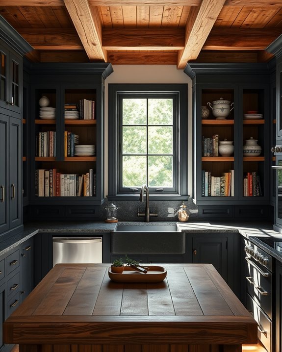 cozy built in bookcases charm