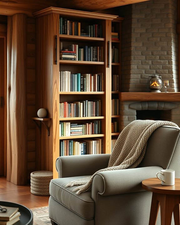 cozy cabin reading retreat
