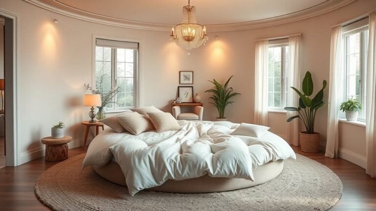 cozy circular bedroom designs