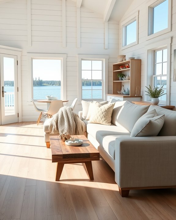 cozy coastal shiplap design