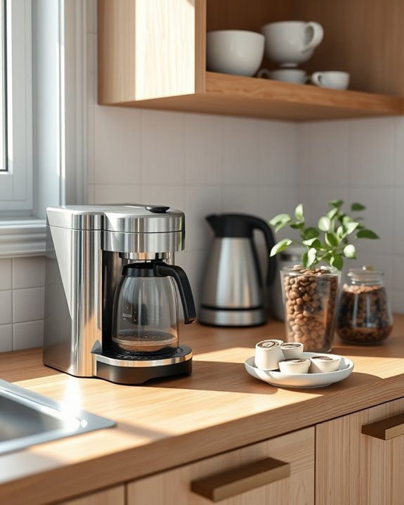 cozy coffee station setup