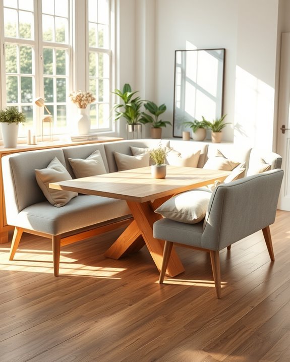 cozy corner bench seating