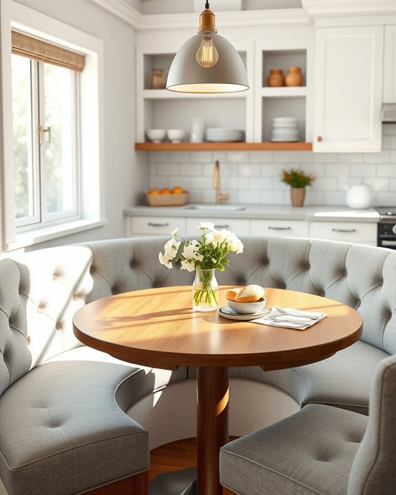 cozy corner breakfast nook