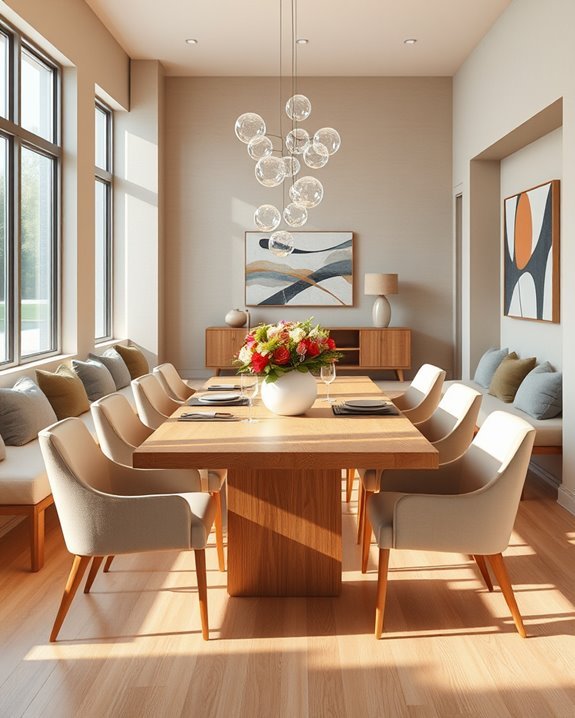cozy custom built in seating
