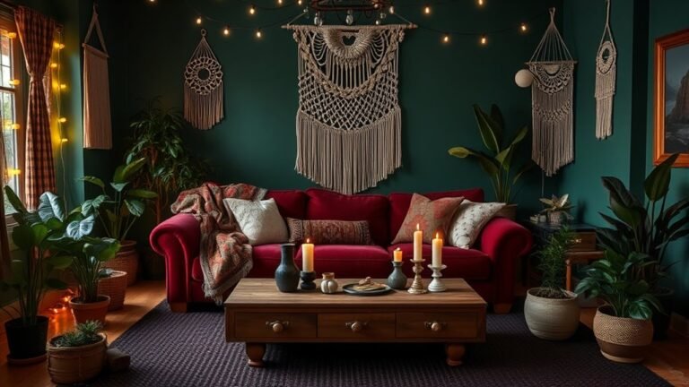 cozy dark boho decor
