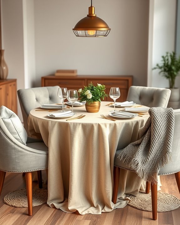 cozy dining room fabrics